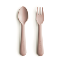 Load image into Gallery viewer, Mushie Dinnerware Fork and Spoon Set

