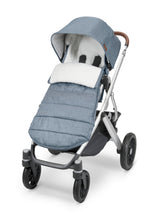 Load image into Gallery viewer, The UPPAbaby Cozy Ganoosh featured by Mega babies is also supplied in blue mélange.
