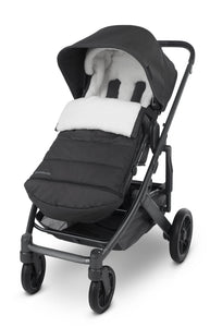Select the trendy charcoal shade of Mega babies' UPPAbaby Cozy Ganoosh.