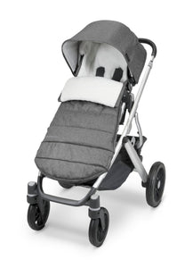 Choose the charcoal mélange UPPAbaby Cozy Ganoosh from Mega babies for a contemporary footmuff.