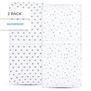 Ely's & Co. Waterproof Cradle Sheet/ Changing Pad Cover - 2 Pack