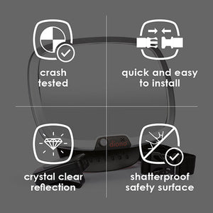 Diono Easy View Plus Car Mirror with LED Remote Light