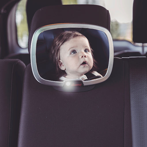 Diono Easy View Plus Car Mirror with LED Remote Light