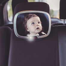 Load image into Gallery viewer, Diono Easy View Plus Car Mirror with LED Remote Light
