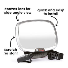 Load image into Gallery viewer, Diono Easy View Plus Car Mirror with LED Remote Light
