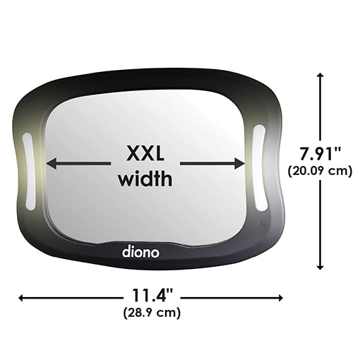 Diono Easy View XXL Car Mirror with Dual LED Lights