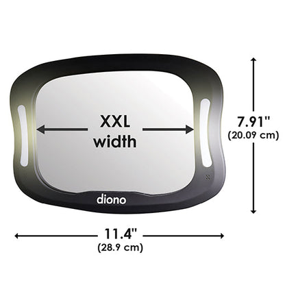 Diono Easy View XXL Car Mirror with Dual LED Lights