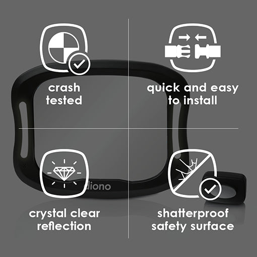 Diono Easy View XXL Car Mirror with Dual LED Lights