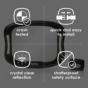 Diono Easy View XXL Car Mirror with Dual LED Lights