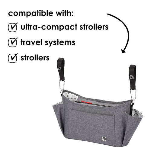 Diono 8 in 1 Buggy Buddy XL Stroller Organizer Gray