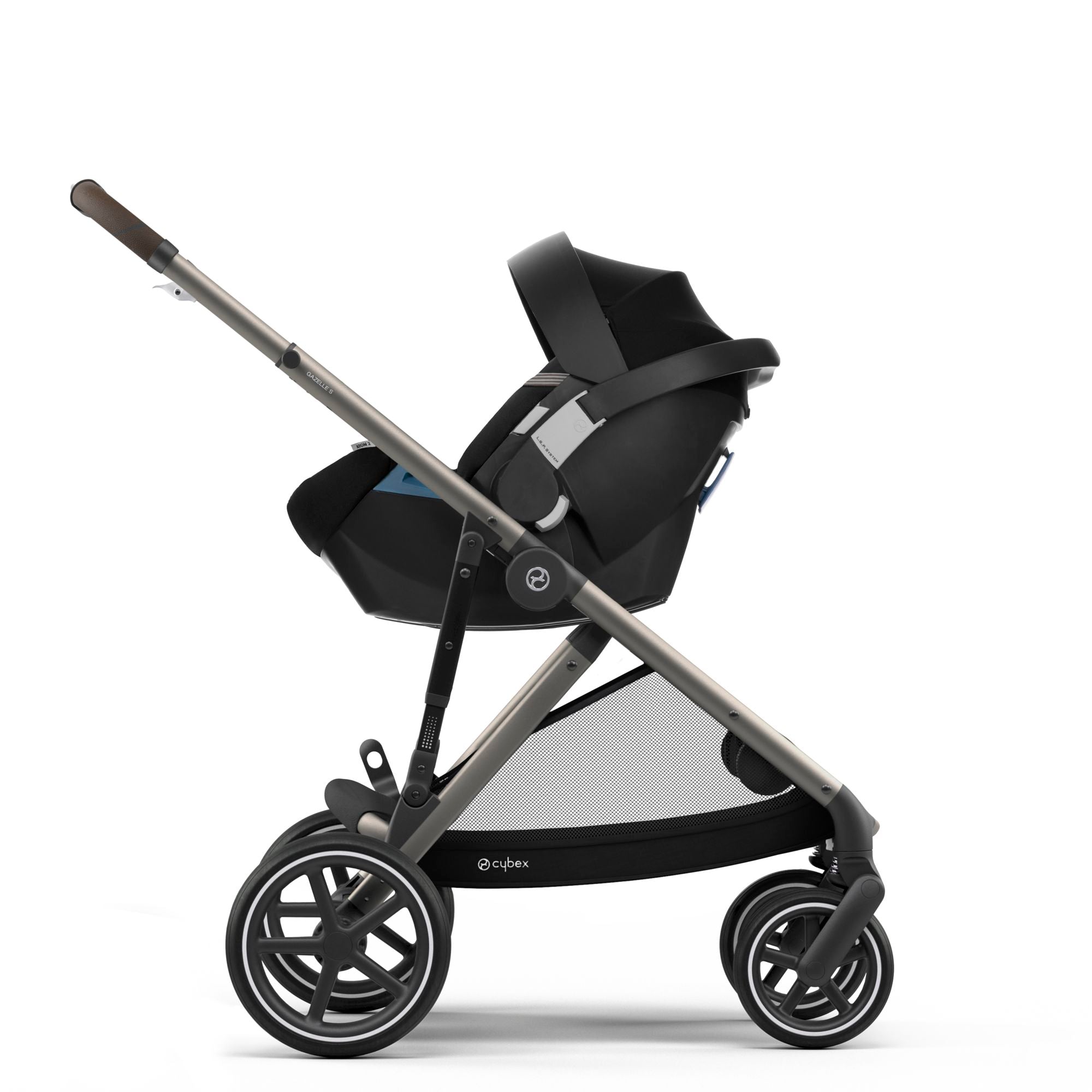 Cybex Gazelle S Aton 2 Travel System Swaddles Baby