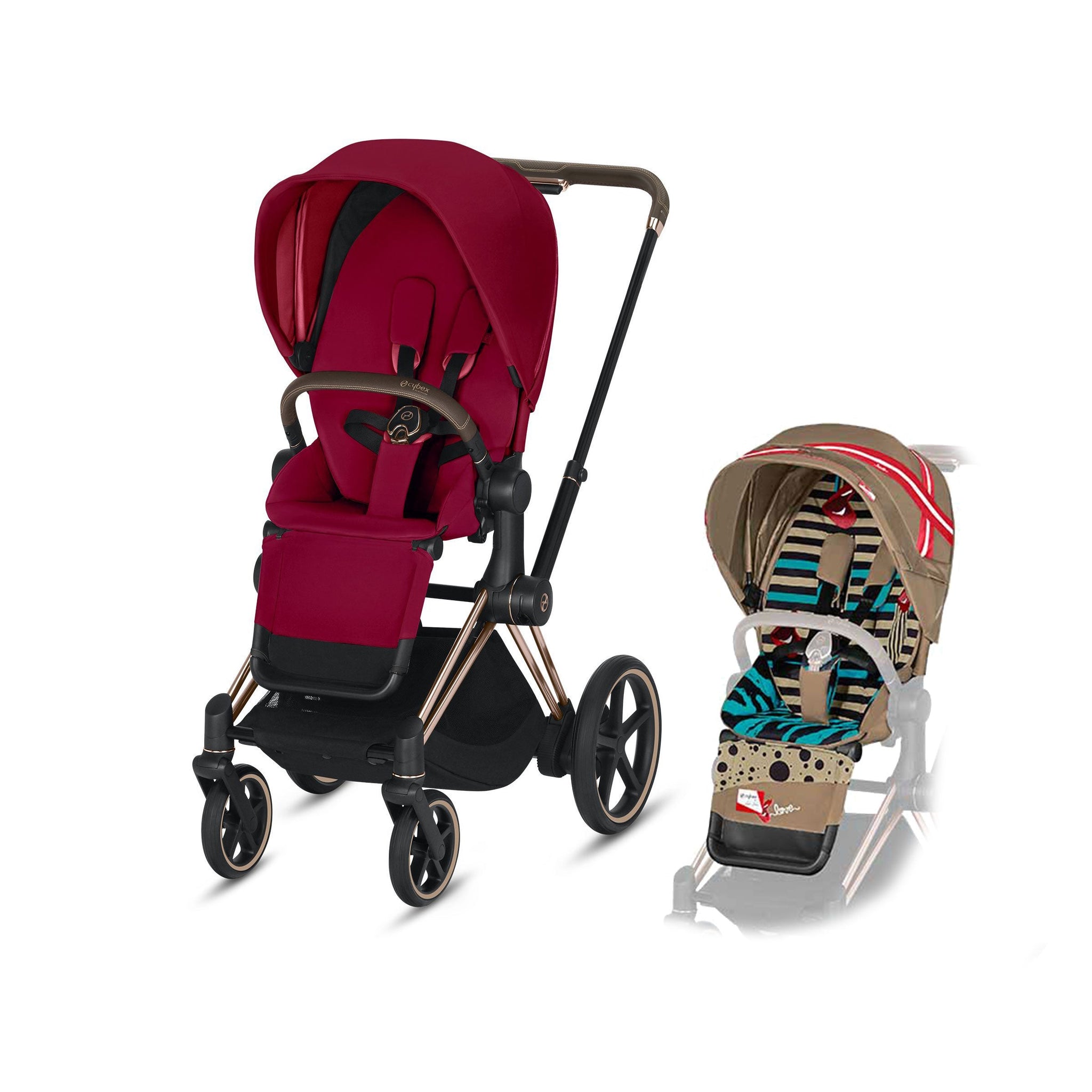 Cybex e-Priam Complete Stroller - Luxury of Travel Bundle