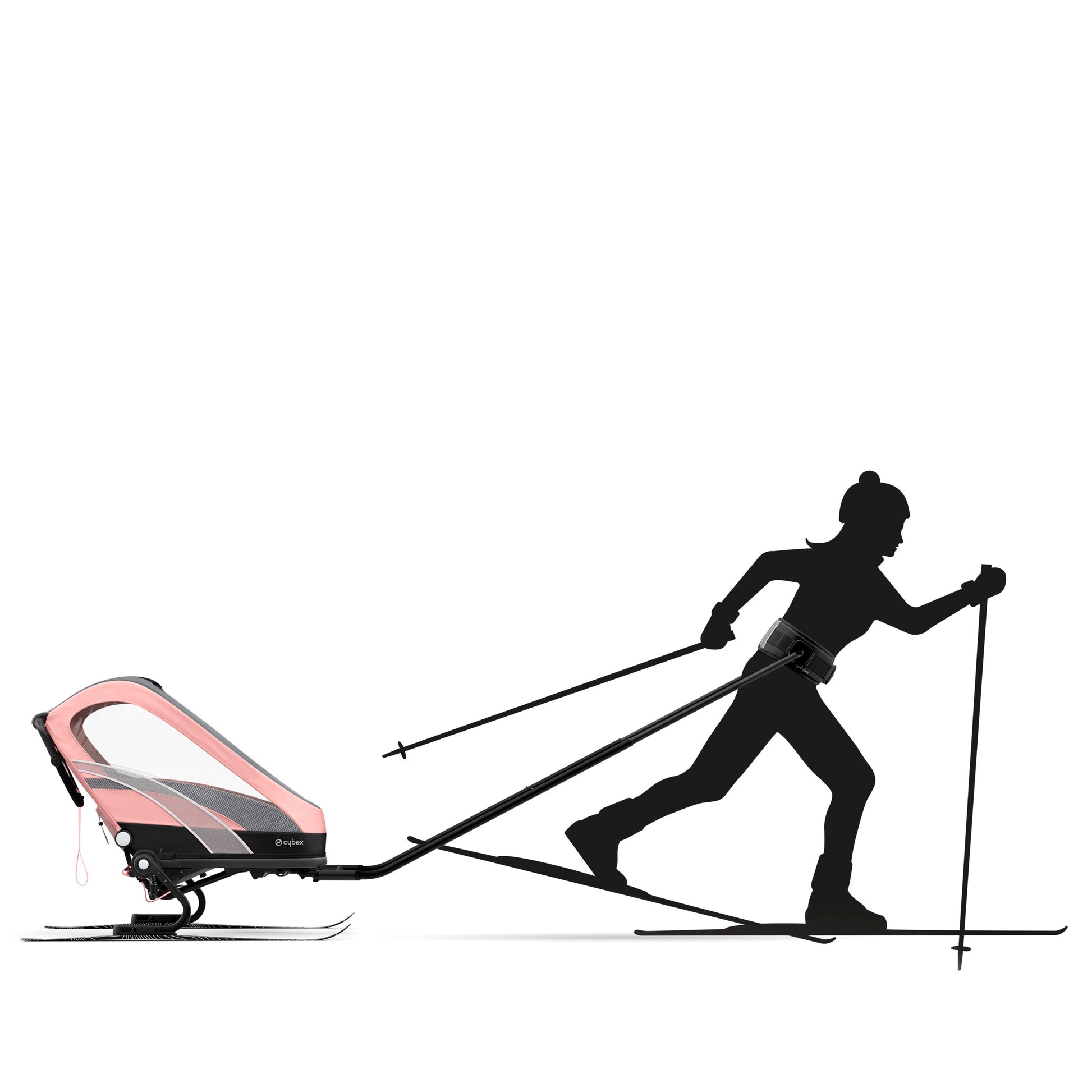 cybex skis Cybex Zeno Multisport Trailer Skiing Kit
