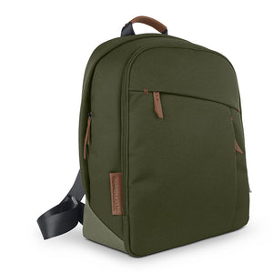 Mega babies' UPPAbaby changing backpack also comes in an olive green color.