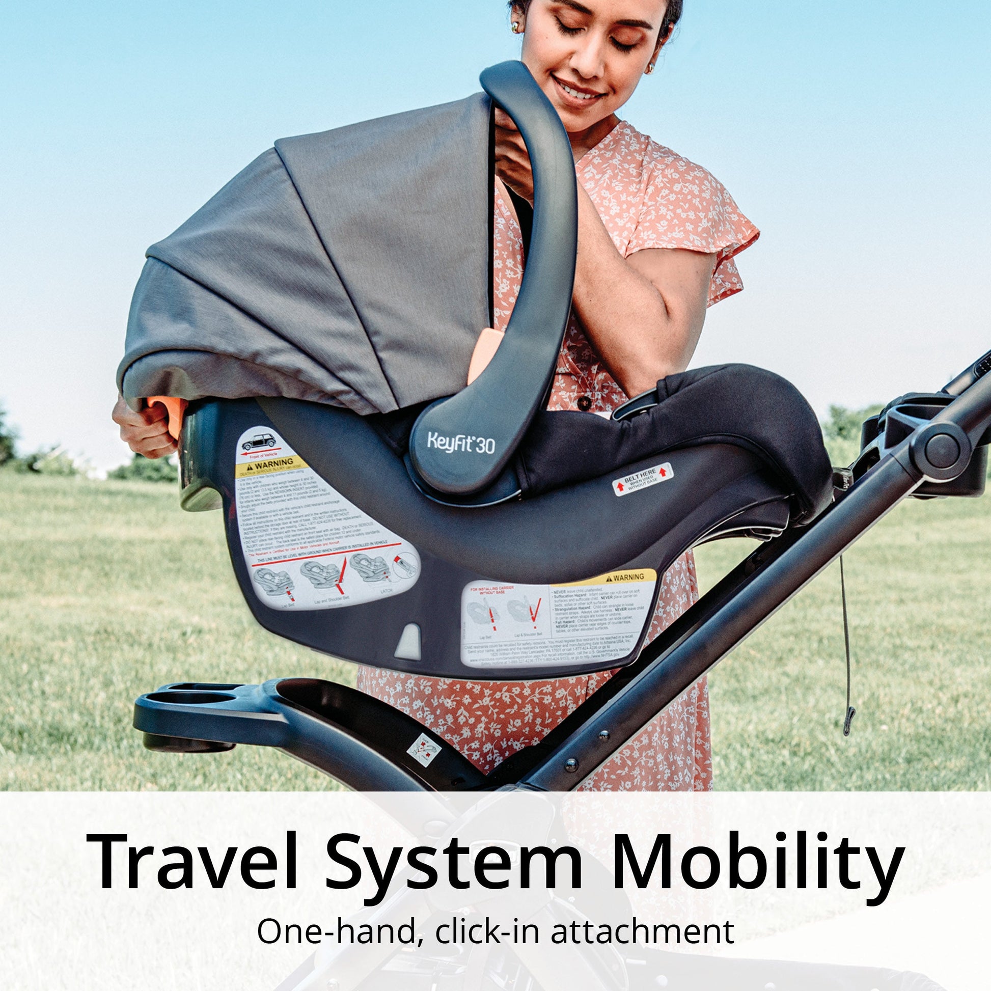 chicco click connect stroller Chicco KeyFit 30 ClearTex Infant Car Seat – Swaddles Baby