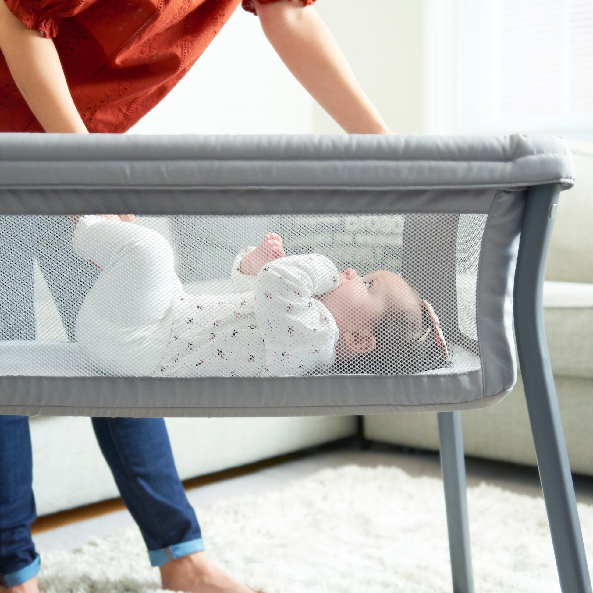 bassinet chicco stroller Chicco LullaGo Anywhere Portable Bassinet – Swaddles Baby