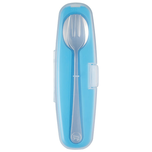 Innobaby Din Din SMART Stainless Steel Spoon And Fork Set With Carrying Case - BPA Free - Mega Babies