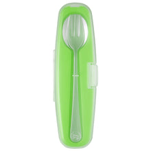 Load image into Gallery viewer, Innobaby Din Din SMART Stainless Steel Spoon And Fork Set With Carrying Case - BPA Free - Mega Babies
