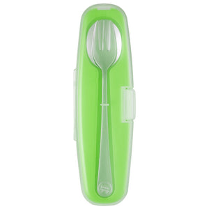 Innobaby Din Din SMART Stainless Steel Spoon And Fork Set With Carrying Case - BPA Free - Mega Babies
