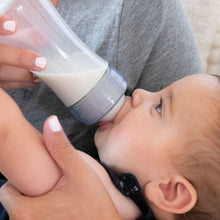 Load image into Gallery viewer, Chicco Duo 9oz. Hybrid Baby Bottle with Invinci-Glass Inside/Plastic Outside 2-Pack
