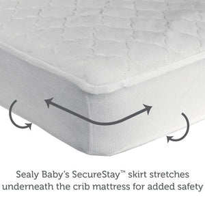 Sealy Antimicrobial Waterproof Toddler and Crib Mattress Pad