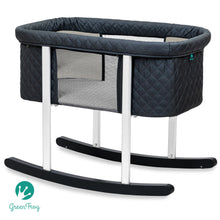 Load image into Gallery viewer, Your baby will enjoy the soothing rocking motion of Mega babies’ Green Frog bassinet.
