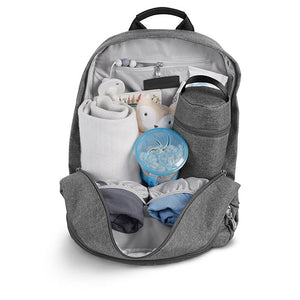 Stow everything away neatly in the multiple compartments the UPPAbaby changing backpack offers. From Mega babies.