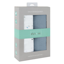 Load image into Gallery viewer, Ely&#39;s &amp; Co. Cotton Muslin Swaddle Blanket - 2 Pack
