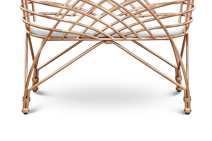Nursery Works Aura Metal Baby Bassinet - Rose Gold - Mega Babies