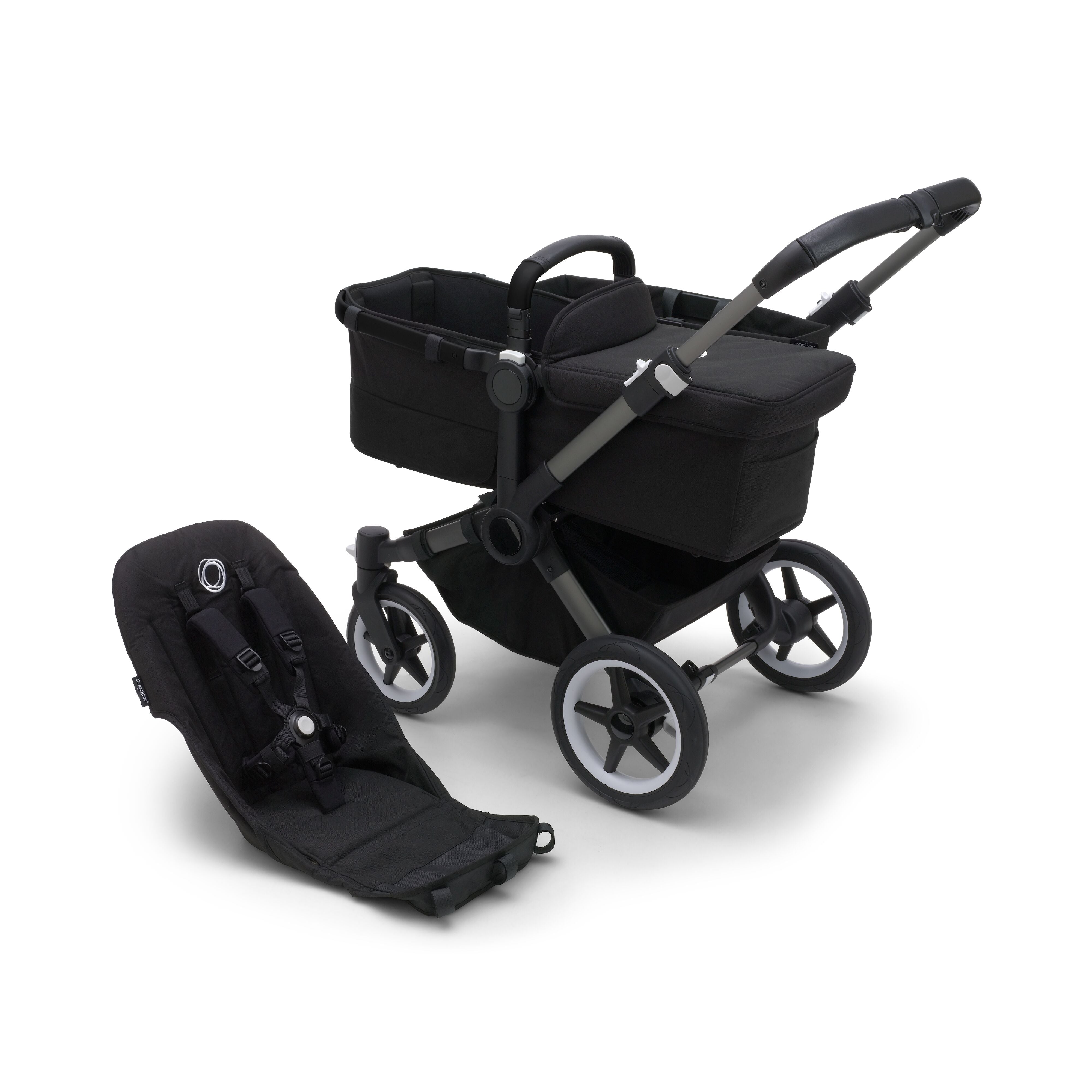 bugaboo buffalo all black Bugaboo Donkey 5 Mono Base and Style Set – Swaddles Baby