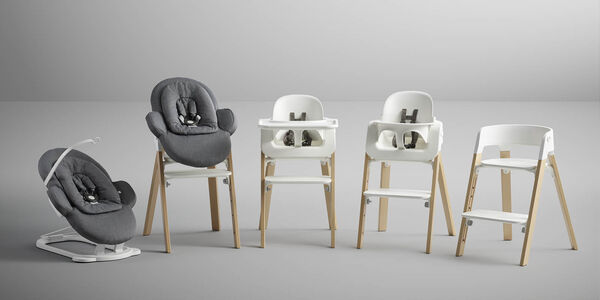 baby set stokke steps Stokke Steps High Chair Complete With Legs, Seat, Babyset, Cushion, an – Swaddles Baby