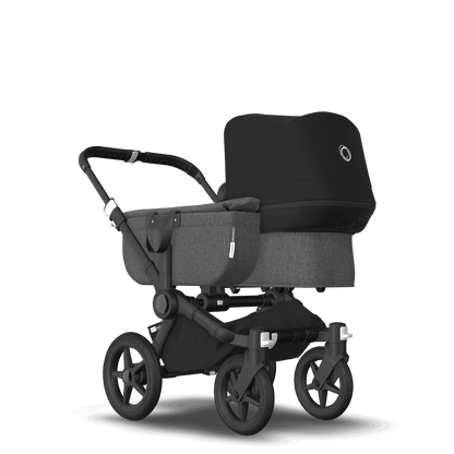 bugaboo donkey 3 grey melange Bugaboo Donkey 3 Side Luggage Basket – Swaddles Baby