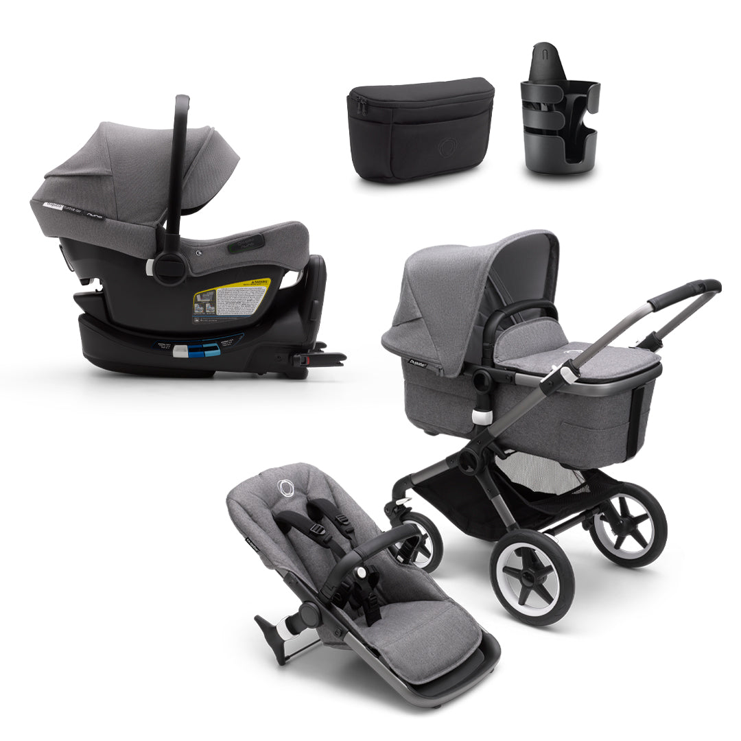 Bugaboo Fox 3 Styled By You Pushchair - Graphite/Grey Melange