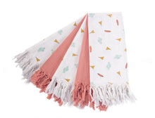 Load image into Gallery viewer, Childhome Pack of 5 Tipi Nude Cotton Cloths With Fringes

