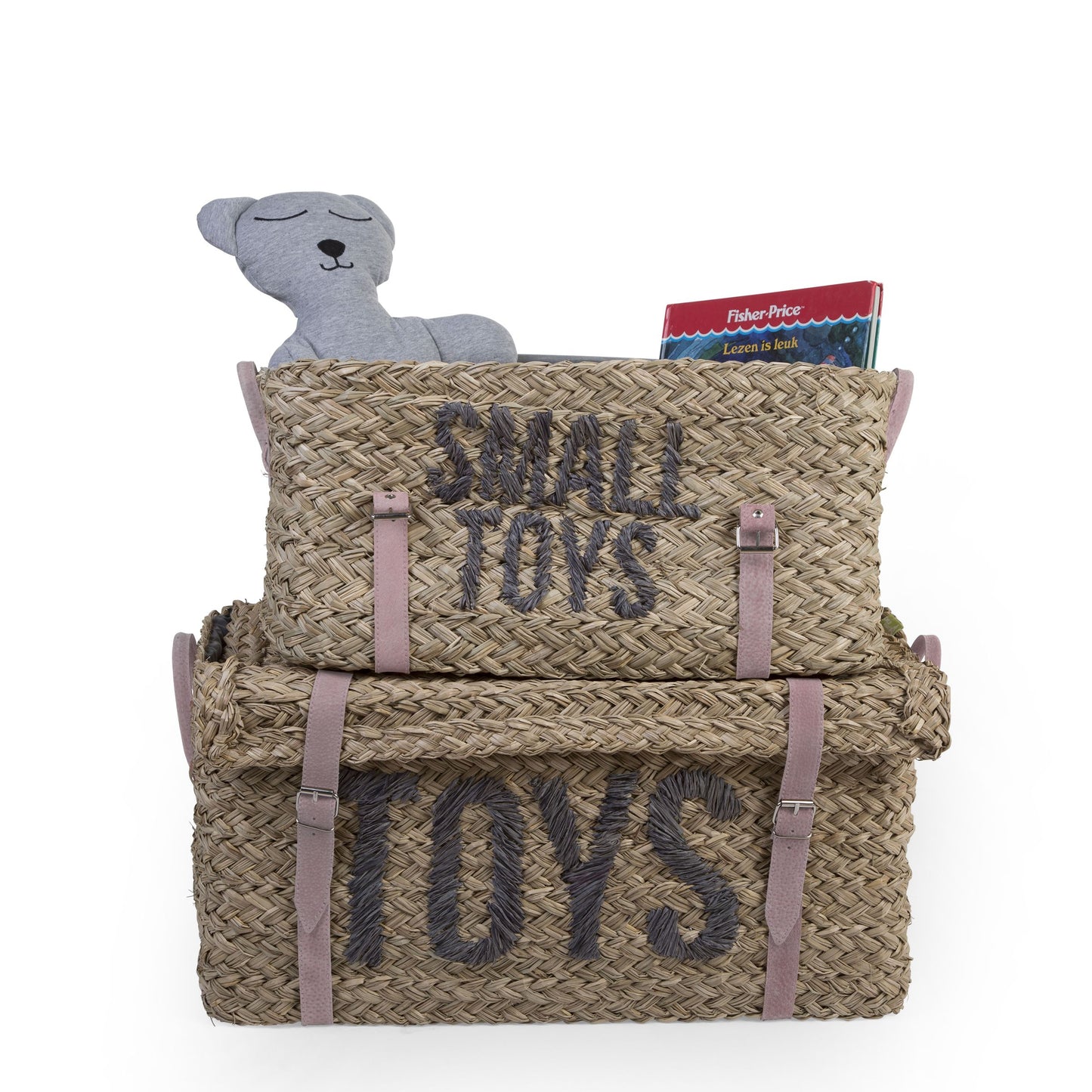 Childhome Set of Two Rattan Storage Baskets  + Straps