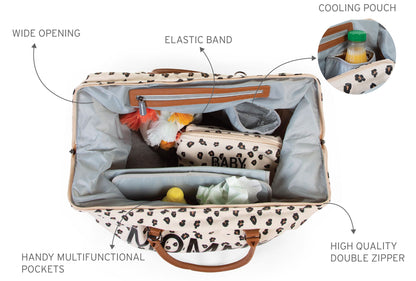CHILDHOME MOMMY BAG LEOPARD