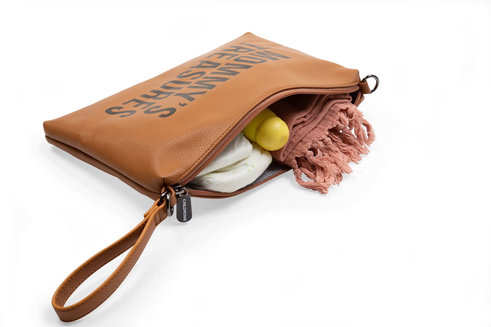 Childhome Mommy Clutch, Leatherlook Brown