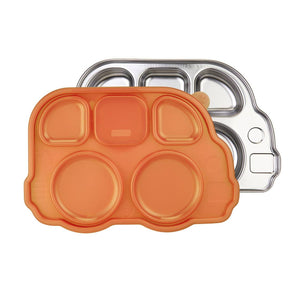 Innobaby Din Din SMART Stainless Steel Divided BPA Free Plate With Sectional Lid - Mega Babies