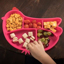 Load image into Gallery viewer, Innobaby Din Din SMART Silicone Suction Divided Plate - Chicken
