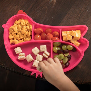 Innobaby Din Din SMART Silicone Suction Divided Plate - Chicken