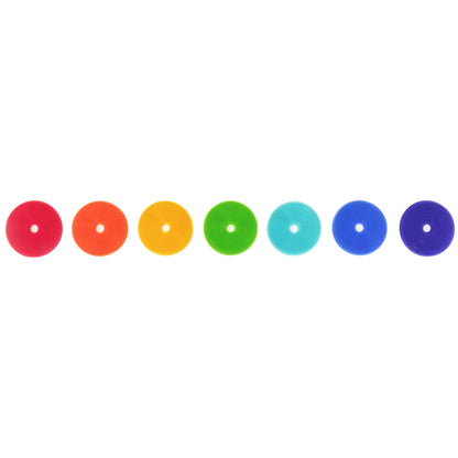 Innobaby Bathin' SMART Rainbow Spots Silicone Bath Scrub (7-Pack)