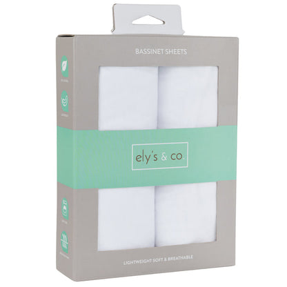 Ely's & Co. Cotton Bassinet Sheet - 2 Pack