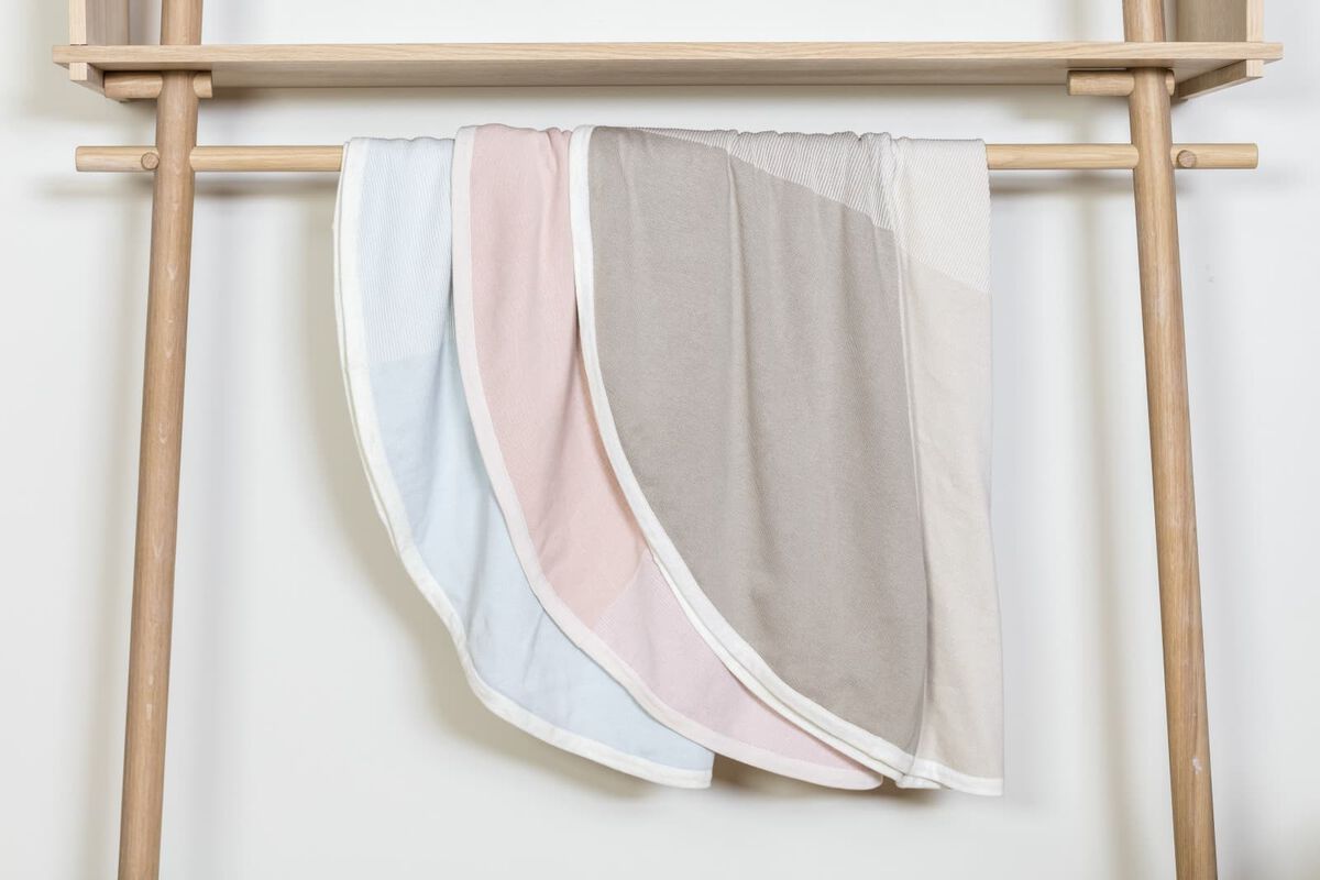 Stokke Blanket Knit Organic Cotton 95Cm Diameter Swaddles Baby