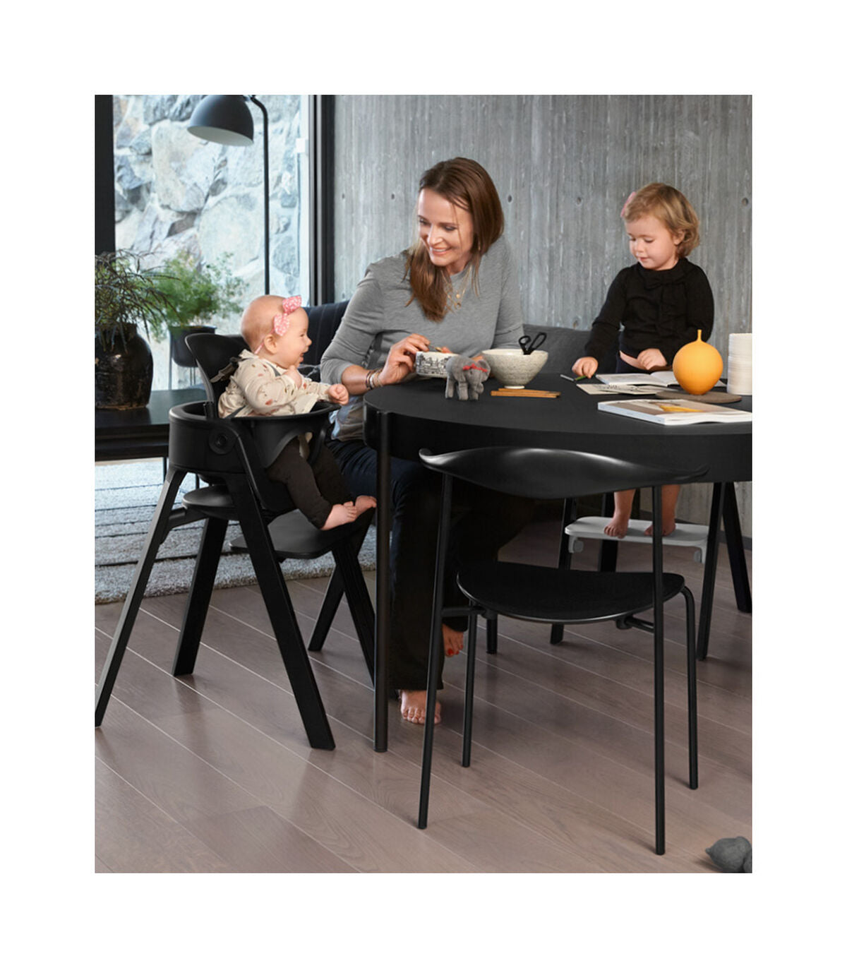stokke steps oak Stokke Steps High Chair With Legs, Seat, and Babyset – Swaddles Baby