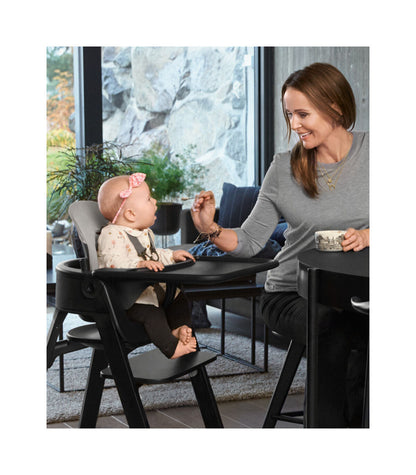 stokke steps black oak Stokke Steps High Chair Complete With Legs, Seat, Babyset, Cushion, an – Swaddles Baby