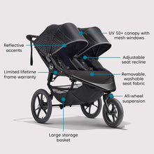 Load image into Gallery viewer, Baby Jogger Summit X3 Double Jogging Stroller
