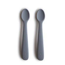 Load image into Gallery viewer, Mushie Silicone Feeding Spoons 2-Pack
