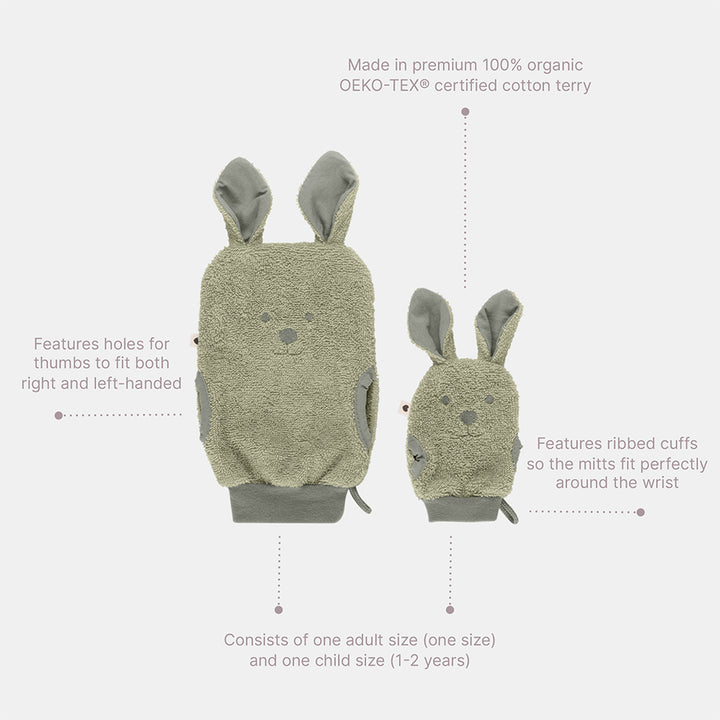 BIBS Kangaroo Bath Mitts