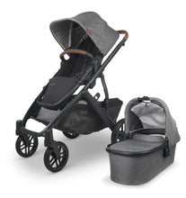 Load image into Gallery viewer, The UPPAbaby Vista V2 featured by Mega babies also comes in a charcoal mélange shade.
