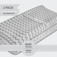 Load image into Gallery viewer, Ely&#39;s &amp; Co. Waterproof Cradle Sheet/ Changing Pad Cover - 2 Pack
